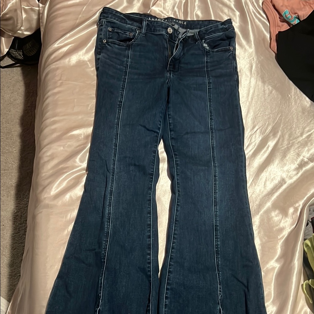 American Eagle Dark Blue Flare Jeans